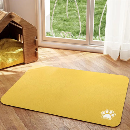 Absorbent Pet Feeding Mat for Dogs and Cats - Easy to Clean