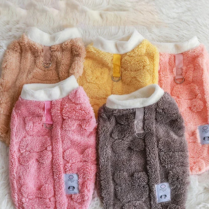 Warm Fleece Pullover Sweater for Small Dogs and Puppies