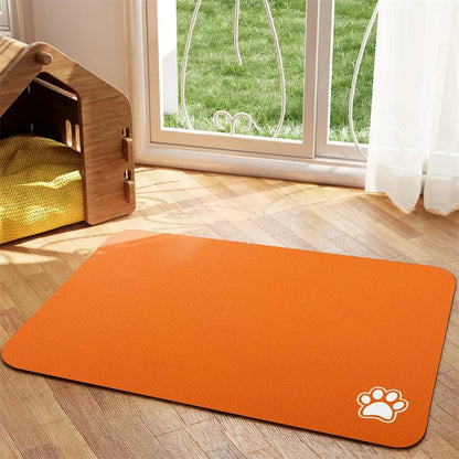 Absorbent Pet Feeding Mat for Dogs and Cats - Easy to Clean