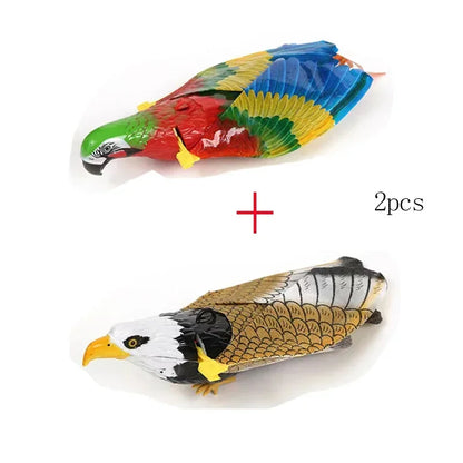 Electric Flying Bird Interactive Cat Toy with Teaser Stick