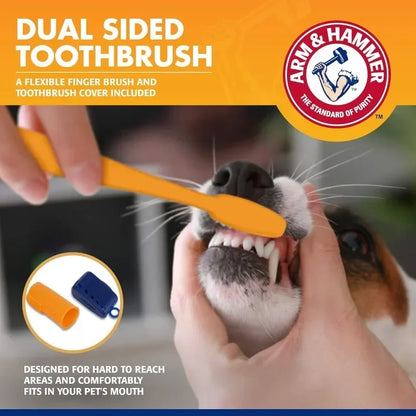 Dog Toothbrush and Toothpaste Kit for Gum Care and Plaque Control