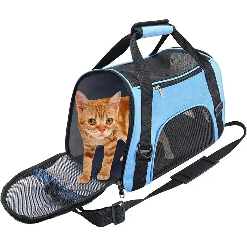 Breathable Mesh Pet Travel Backpack for Cats and Dogs