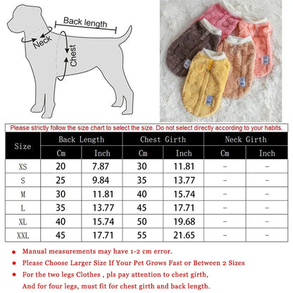 Warm Fleece Pullover Sweater for Small Dogs and Puppies