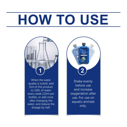 Aquarium Gravel Cleaner and Water Clarifier Solution