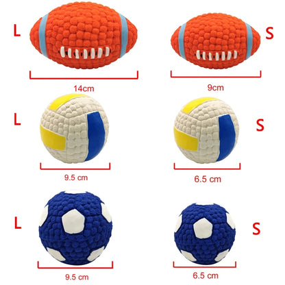 Natural Latex Dog Balls for Small to Large Dogs