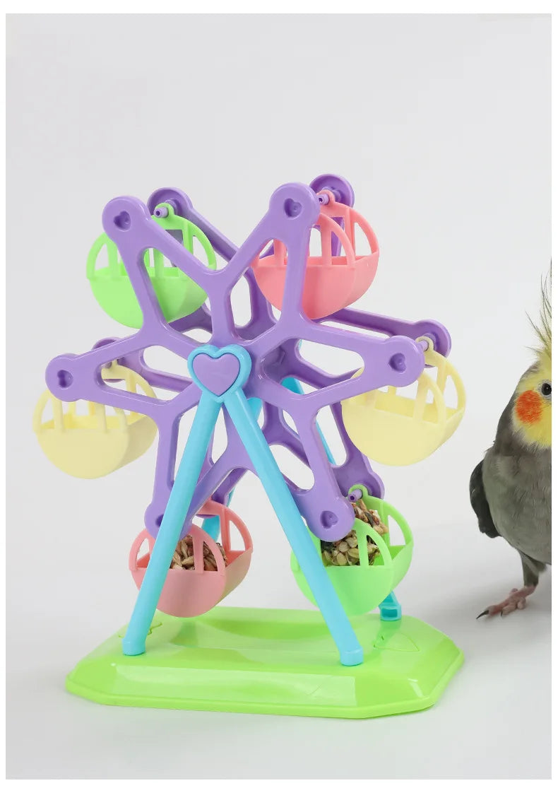Parrot Foraging Food Jar Feeder Puzzle Toy for Birds