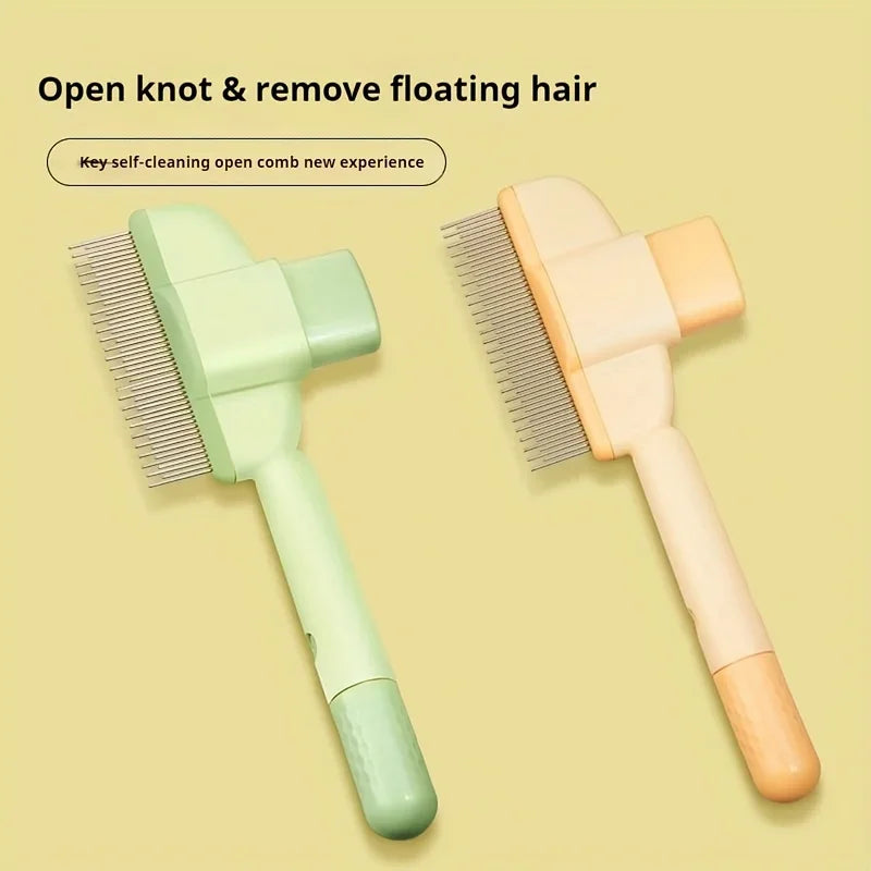 Self-Cleaning Pet Grooming Comb for Dogs & Cats