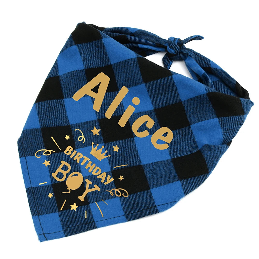 Personalized Pet Bandana Collar for Dogs and Cats