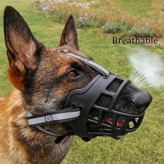 Breathable Soft Silicone Dog Muzzle for Chewing Prevention