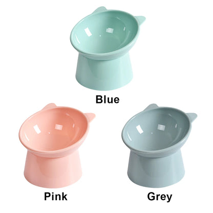 Ergonomic Tilted Cat Food Bowl for Flat-Faced Cats