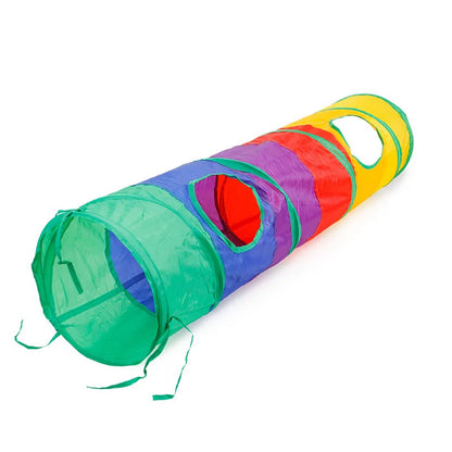Foldable Cat Tunnel Toy - Breathable Indoor Play for Cats