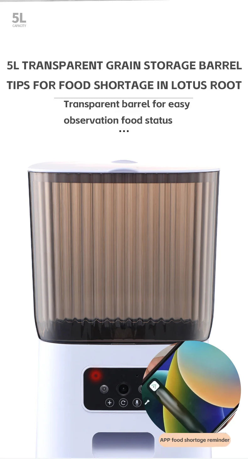 Automatic Cat Feeder with Camera and Voice Recorder