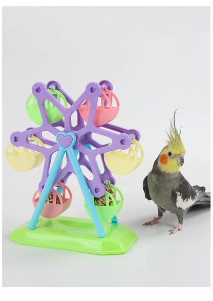Parrot Foraging Food Jar Feeder Puzzle Toy for Birds