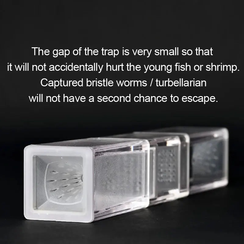 Acrylic Worm Catcher Trap for Freshwater and Saltwater Aquariums