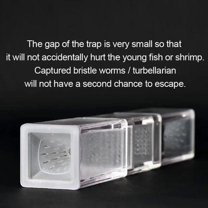 Acrylic Worm Catcher Trap for Freshwater and Saltwater Aquariums