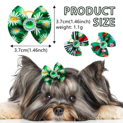 Pet Hair Bows for Dogs and Cats - Stylish Grooming Accessories