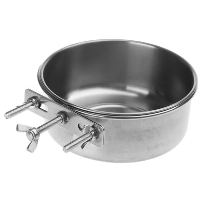 Hanging Stainless Steel Dog and Cat Food Water Bowls