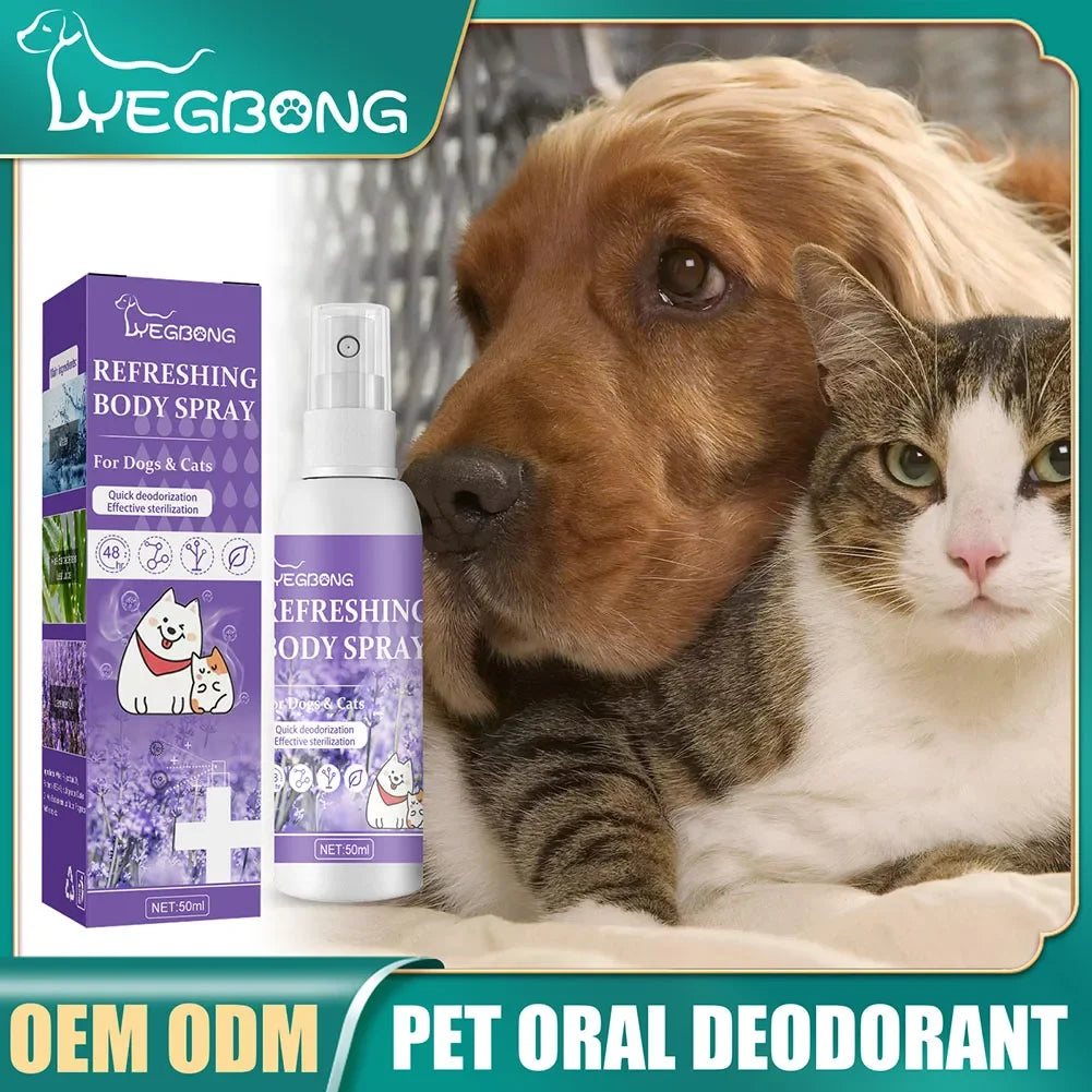 Lavender Oil Pet Deodorizer Spray for Dogs and Cats