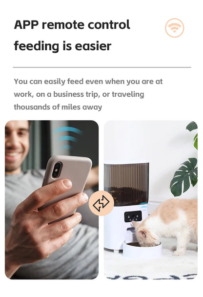 Automatic Cat Feeder with Camera and Voice Recorder
