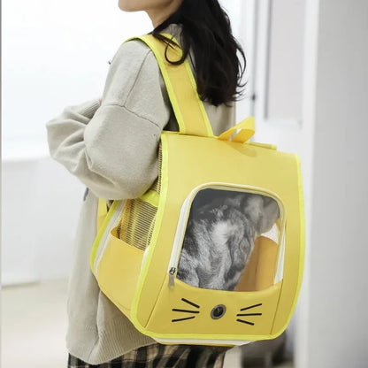 Breathable Cat Carrier Backpack for Travel and Transport