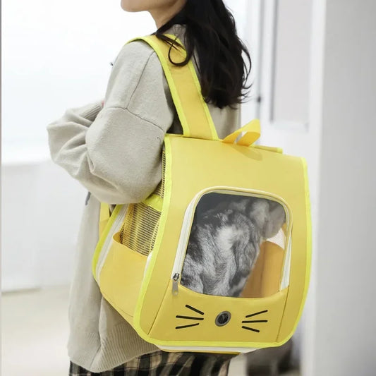 Breathable Cat Carrier Backpack for Travel and Transport