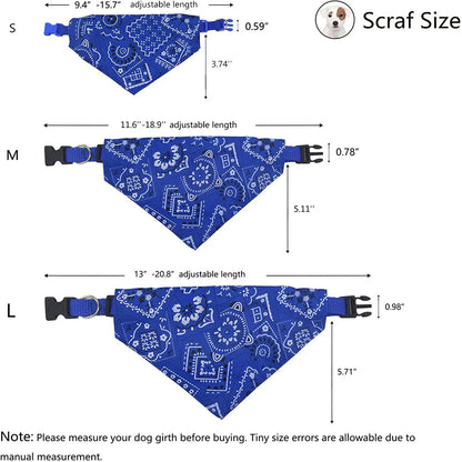 Washable Triangular Bandana for Dogs and Cats