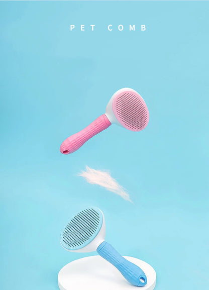 Stainless Steel Dog and Cat Grooming Brush for Long Hair