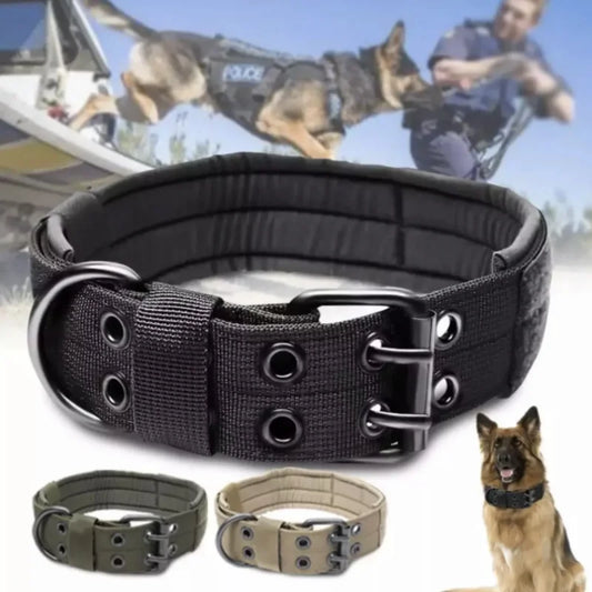 Reflective Heavy-Duty Nylon Dog Collar for Training