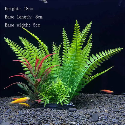 Artificial Aquarium Plants - Green Water Grass Decoration