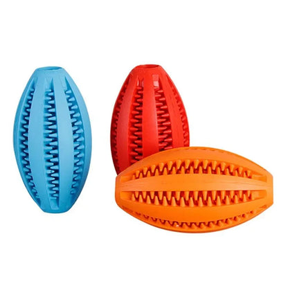 Natural Rubber Dog Chew Toy Ball for Teeth Cleaning