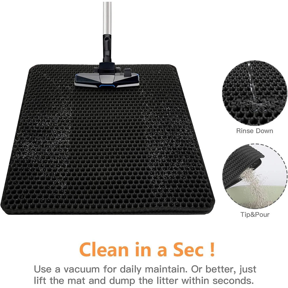 Waterproof Cat Litter Mat Non-Slip Trapping Floor Pad