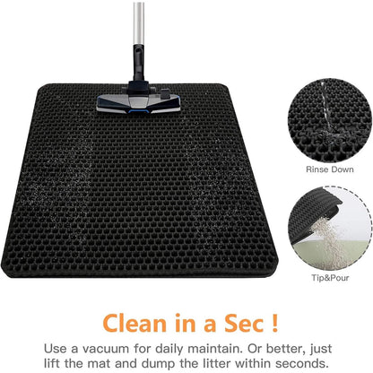Waterproof Cat Litter Mat Non-Slip Trapping Floor Pad