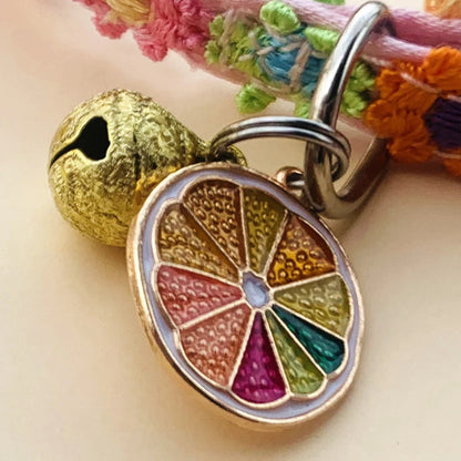 Colorful Adjustable Pet Collar with Bell for Dogs and Cats