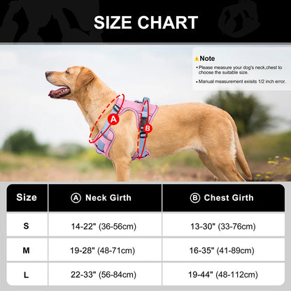 Breathable Reflective Dog Harness - Adjustable for All Sizes