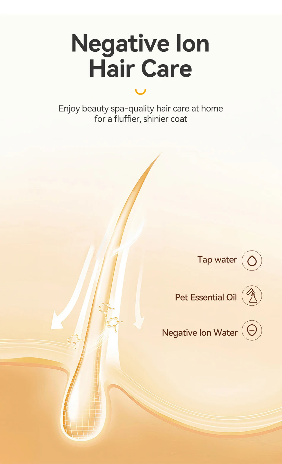 Electric Pet Hair Comb with Spray for Dogs and Cats