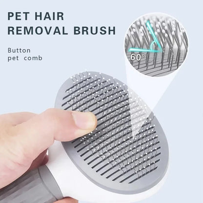 Self-Cleaning Pet Brush for Dogs and Cats