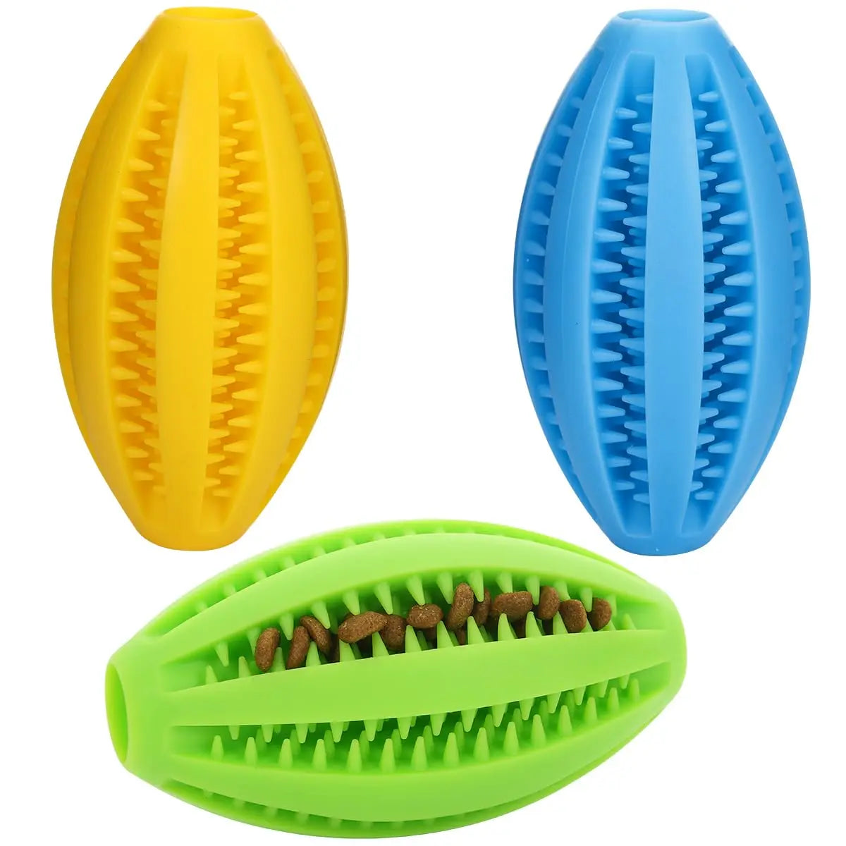 Natural Rubber Dog Chew Toy Ball for Teeth Cleaning