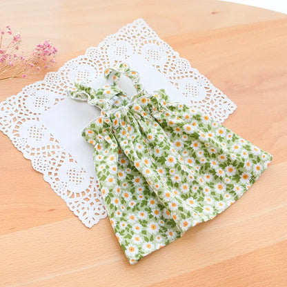 Floral Cotton Suspender Skirt for Cats and Dogs