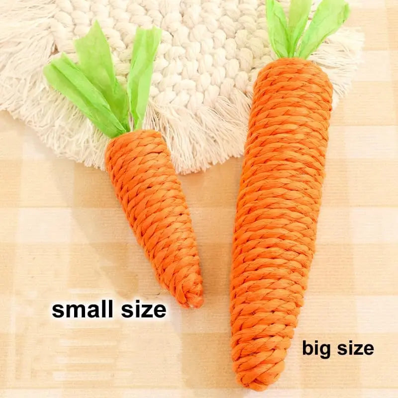 Carrot Teething Sticks for Cats - Bite & Scratch Resistant