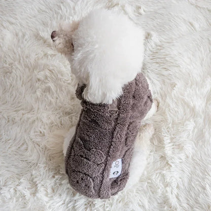 Warm Fleece Pullover Sweater for Small Dogs and Puppies