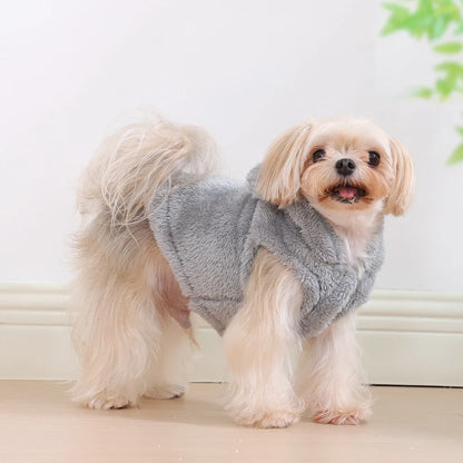 Fleece Hoodie for Small Dogs and Cats - Warm Winter Coat