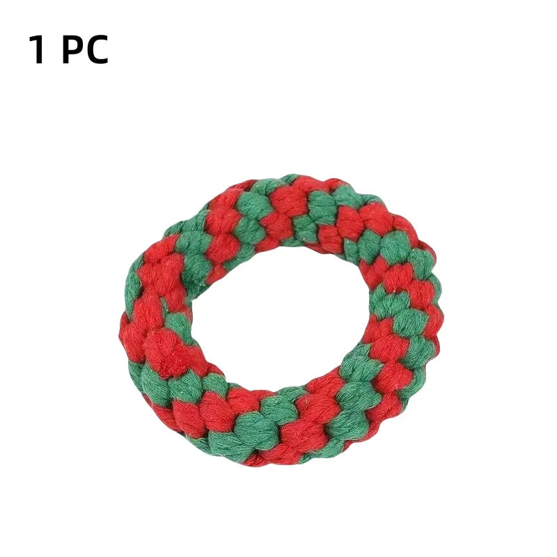 Interactive Cotton Rope Dog Toy Ball for Chewing & Play