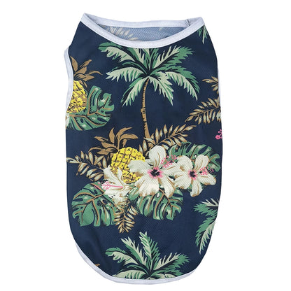 Summer Island Print Vest for Small Dogs and Cats