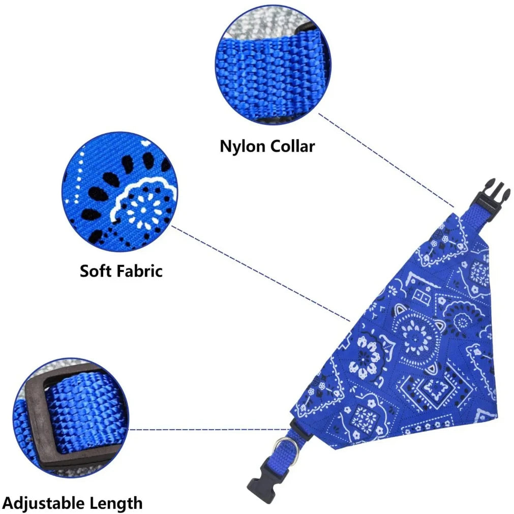 Washable Triangular Bandana for Dogs and Cats