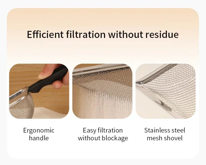 Stainless Steel Cat Litter Scoop with Fine Mesh Sifter