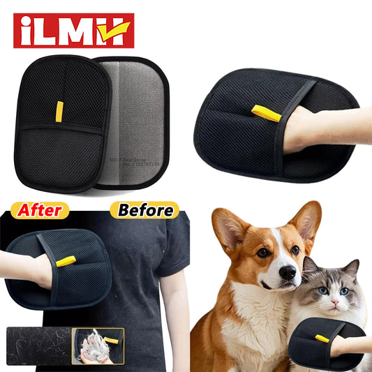 Reusable Pet Grooming Gloves for Easy Hair Removal