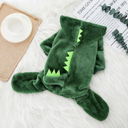 Cozy Fleece Jumpsuit for Small Dogs and Cats