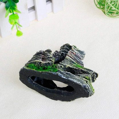 Mossy Hiding Cave for Aquarium Decoration and Landscaping