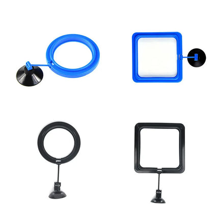 Portable Fish Feeding Ring with Suction Cups for Aquariums
