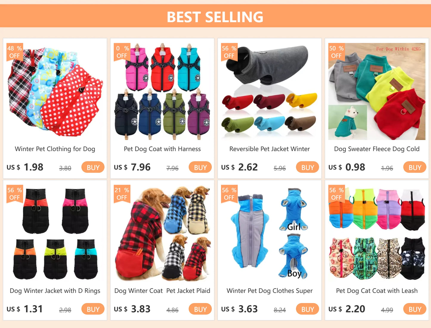 Reversible Plaid Dog Winter Coat for Cold Weather